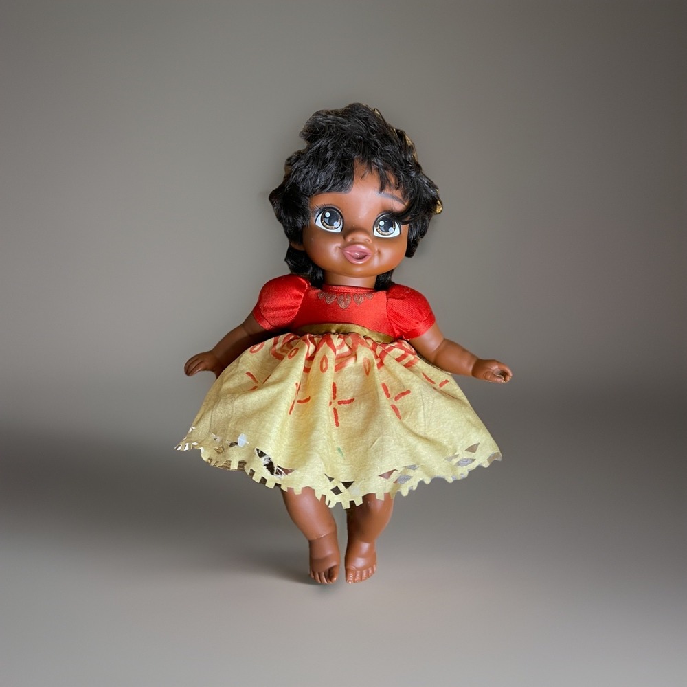 Disney Princess Deluxe Baby Toddler Young Moana Doll Soft Body Firm Limbs